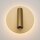LED Wandleuchte Aluminium Schalter in Gold Ø14 cm 9 W