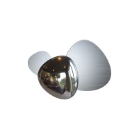 LED Wandlampe Edelstahl in Nickel B:26,9 cm 3000 K 8 W
