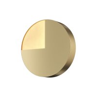Runde LED Wandleuchte in Messing Ø18,4 cm 6 W...