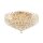 Deckenlampe Kristall Glas Gold Ø51 cm E14 9-flammig