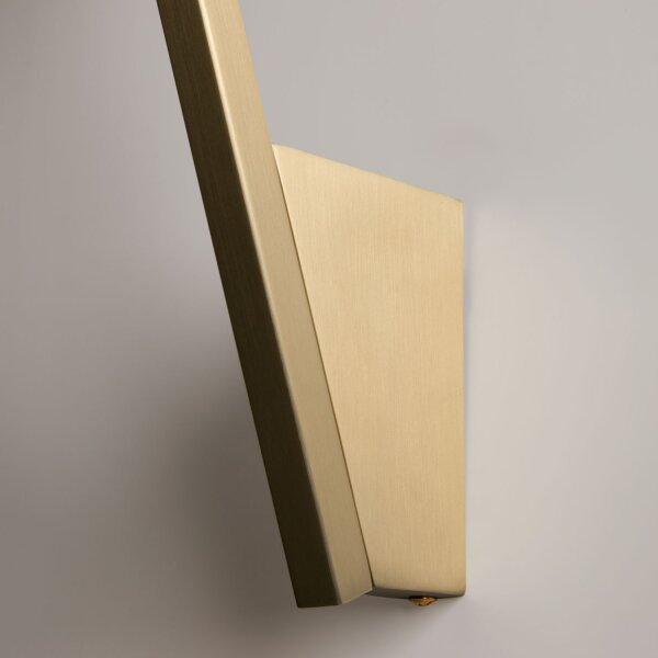 Wandleuchte Glas Metall in Gold B:10 cm G9 Kugel