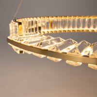 LED Pendelleuchte Glas Metall in Messing Ø62 cm...