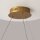 LED Pendelleuchte Glas Metall in Messing Ø62 cm 3000 K