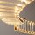 LED Pendelleuchte Glas Metall in Messing Ø80 cm 3000 K