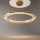 LED Pendelleuchte Glas Metall in Messing Ø80 cm 3000 K
