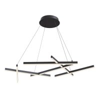 LED Hängelampe Aluminium Schwarz L:101 cm 3000 K 79 W