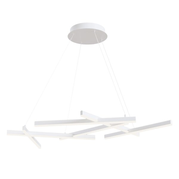LED Hängelampe Aluminium Weiß L:101 cm 3000 K 3100 lm