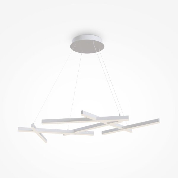 LED Hängelampe Aluminium Weiß L:101 cm 3000 K 3100 lm
