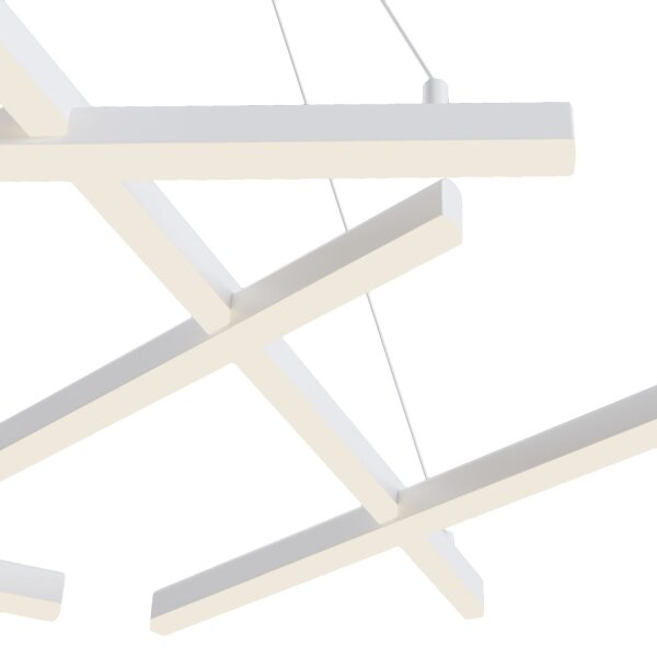 LED Hängelampe Aluminium Weiß L:101 cm 3000 K 3100 lm