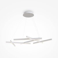 LED Hängelampe Aluminium Weiß L:101 cm 3000 K...