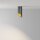 Aufbauspot Aluminium Schwarz Gold Ø6 cm GU10 Zeitlos