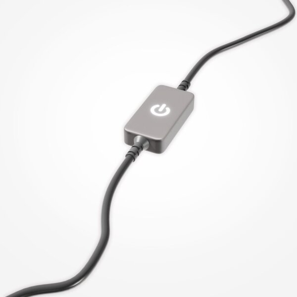 LED Tischlampe dimmbar Glas 31 cm 7 W 3000 K schwenkbar