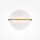 LED Wandleuchte Aluminium Messing Weiß B:34 cm 3000 K