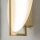 LED Wandleuchte Aluminium Messing Weiß B:34 cm 3000 K