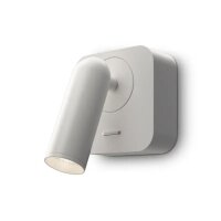 LED Wandspot Schalter Weiß H:6,5 cm flexibel 3000 K