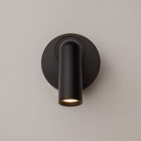 LED Wandspot Schalter Schwarz T:8,5 cm 3000 K flexibel