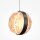 LED Pendelleuchte Glas Metall Schwarz L:38 cm 2700 K