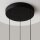 LED Pendelleuchte Glas Metall Schwarz L:38 cm 2700 K