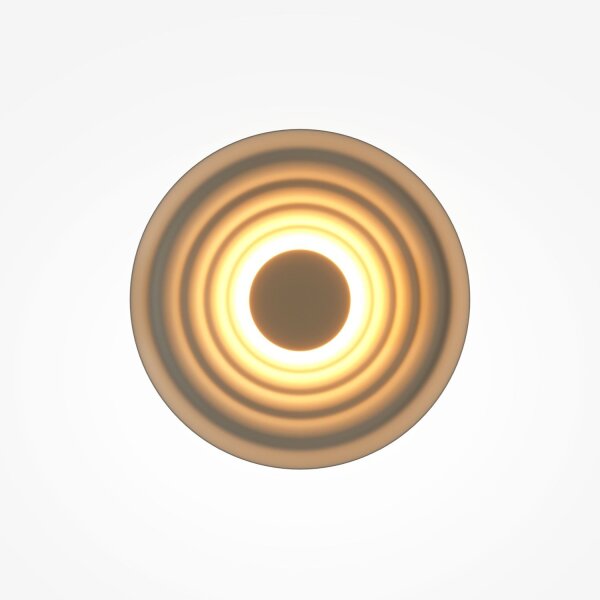 LED Wandlampe Aluminium Schwarz Ø40 cm 2700 K indirekt