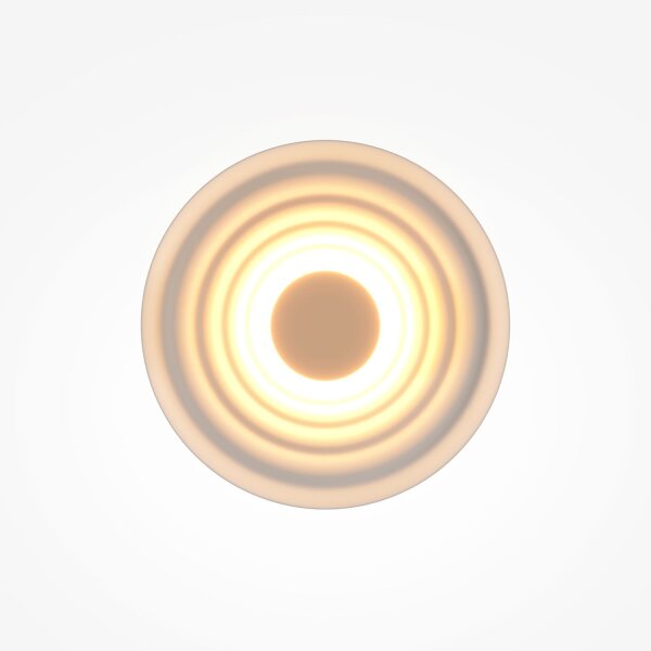 LED Wandlampe Aluminium Weiß Ø40 cm 6 W 2700 K indirekt