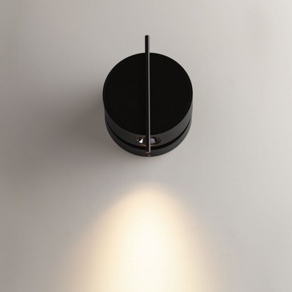 LED Wandlampe Schwarz flexibel H:14 cm 3000 K 200 lm