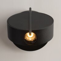 LED Wandlampe Schwarz flexibel H:14 cm 3000 K 200 lm