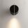 LED Wandlampe flexibel T:6 cm 3000 K in Schwarz Messing