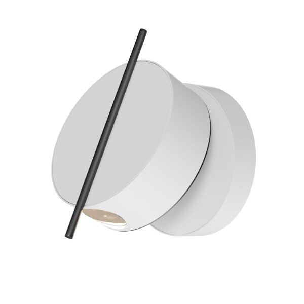 LED Wandlampe flexibel H:14 cm 3 W 3000 K Schwarz Weiß