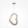Moderne Pendelleuchte Beton Glas L:27,5 cm G9 blendarm