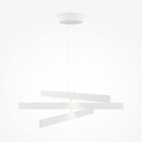 LED Hängelampe Metall Weiß L:80 cm 4000 K...