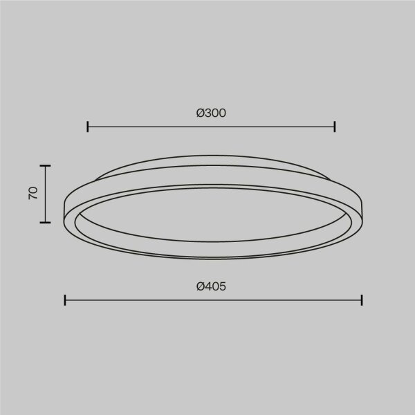 LED Deckenlampe Stein Metall Schwarz Ø40,5 cm 3000 K