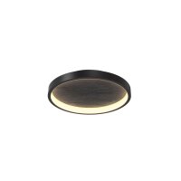 LED Deckenlampe Stein Metall Schwarz &Oslash;40,5 cm 3000 K