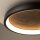 LED Deckenlampe Stein Metall Schwarz Ø59,5 cm 450 lm