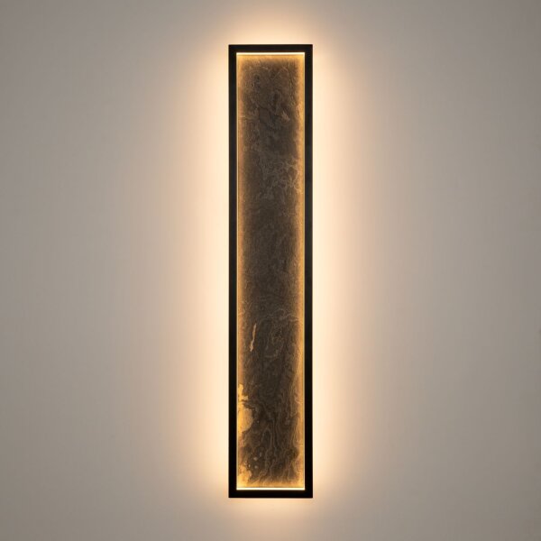 LED Wandlampe indirekt Stein Metall H:80,7 cm 1000 lm