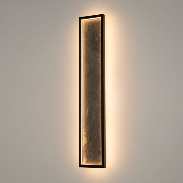 LED Wandlampe indirekt Stein Metall H:80,7 cm 1000 lm