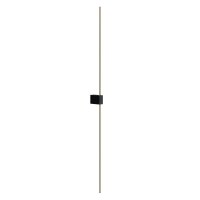 LED Wandlampe indirekt Schwarz 12 W 3000 K H:104 cm