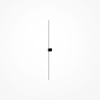 LED Wandlampe indirekt Schwarz 12 W 3000 K H:104 cm