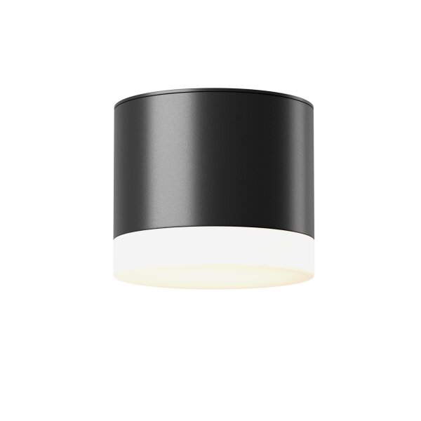 Runde Deckenlampe Schwarz Ø8,2 cm GX53 Aufputz blendarm