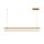 LED Pendelleuchte in Messing Stein Metall 100 cm 3000 K