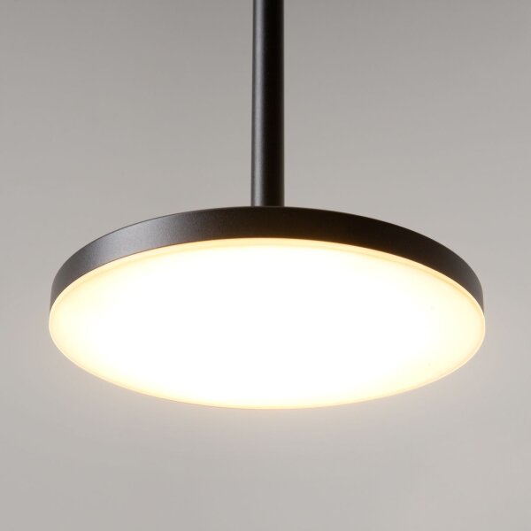 LED Hängelampe Metall Schwarz Ø18,5 cm 3000 K blendarm