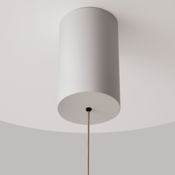 LED Hängelampe Metall Weiß Ø18,5 cm 3000 K blendarm