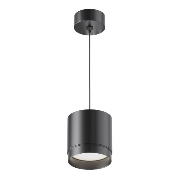 Runde Pendelleuchte Aluminium Schwarz Ø8,2 cm GX53