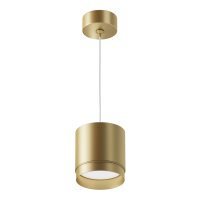 Runde Pendelleuchte Aluminium in Gold &Oslash;8,2 cm GX53
