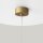 Runde Pendelleuchte Aluminium in Gold Ø8,2 cm GX53