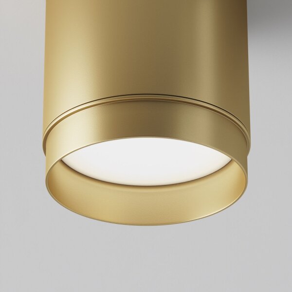 Deckenleuchte Aluminium in Gold Ø8,2 cm GX53 Aufputz