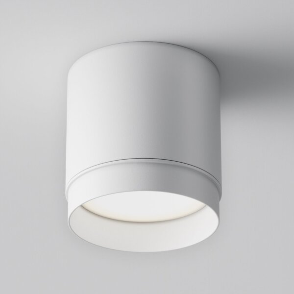 Deckenleuchte Aluminium Weiß Ø8,2 cm rund GX53 Aufputz