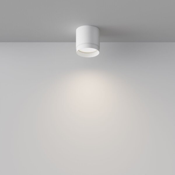 Deckenleuchte Aluminium Weiß Ø8,2 cm rund GX53 Aufputz