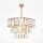 Kronleuchter Kristallglas in Gold E14 Ø77 cm 18-flmg