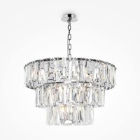 Kronleuchter Kristallglas in Chrom E14 Ø77 cm 18-flmg