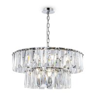 Kronleuchter Kristallglas in Chrom E14 &Oslash;68 cm 12-flmg